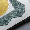 Image of the corner of a certificate over a gray background for a blog post asking "is MSPA certification worth it?"