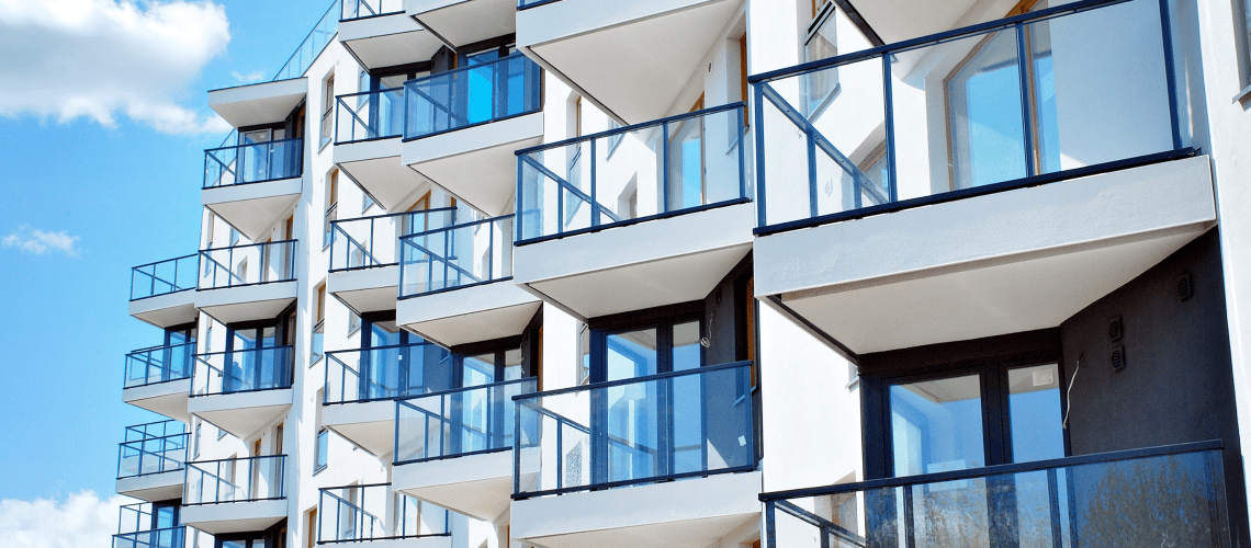 Image of the facade of an apartment building for a blog post covering apartment mystery shopping.