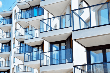 Image of the facade of an apartment building for a blog post covering apartment mystery shopping.