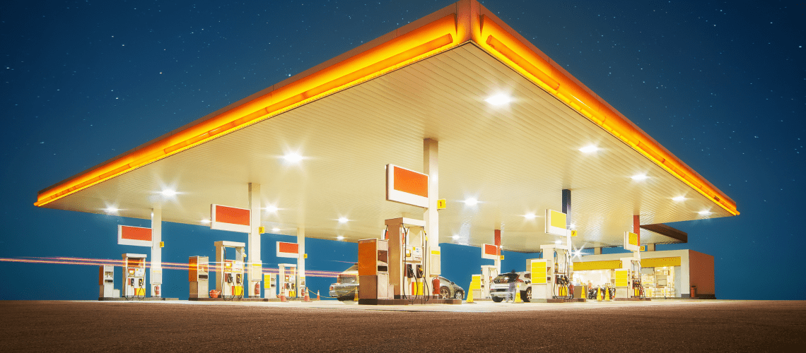Image of a gas station and store for a blog post covering gas station mystery shopping.