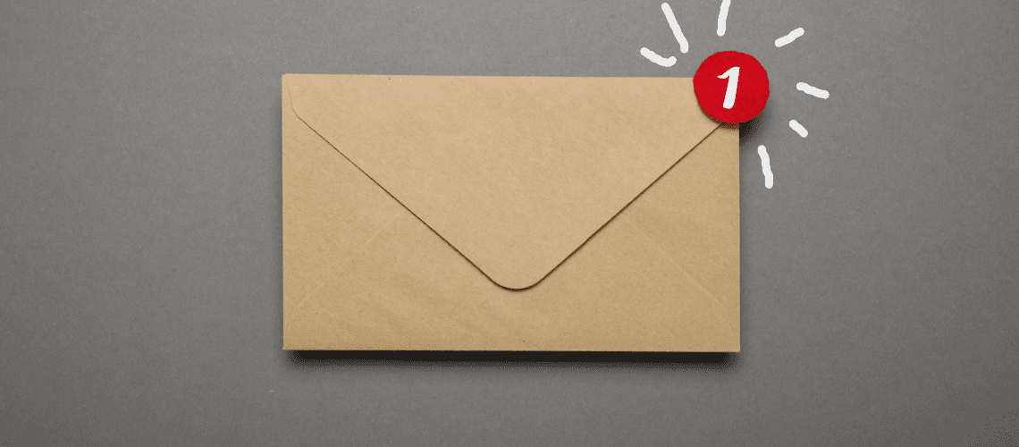 Image of a papercut envelope for Mystery Shop Starter's bi-monthly mystery shopping inside report.